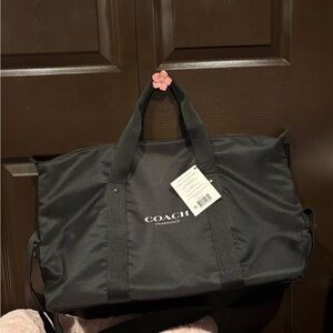 Coach NWT Black Duffel Bag